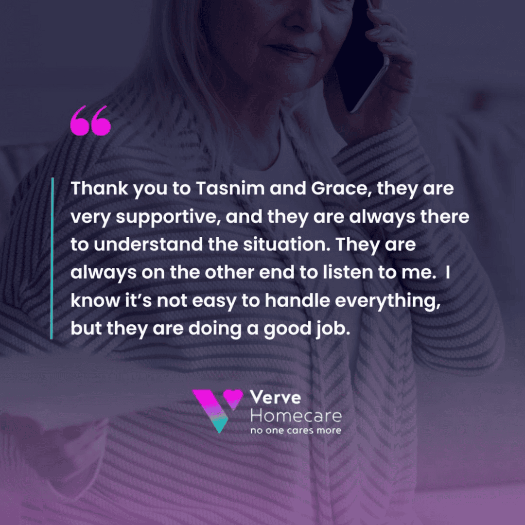 Testimonials Verve Homecare